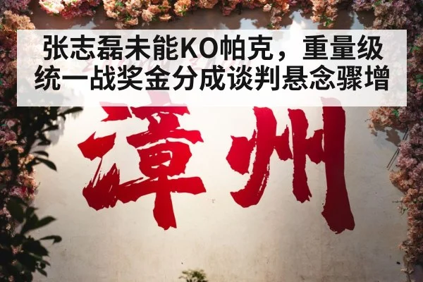 张志磊未能KO帕克，重量级统一战奖金分成谈判悬念骤增